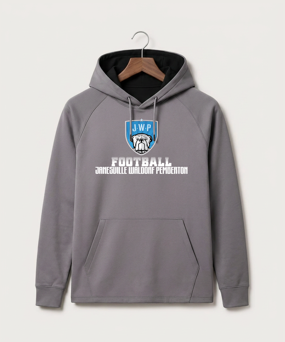 Janesville Waldorf Pemberton Football (Boys) - Gray Hoodie - Full Front