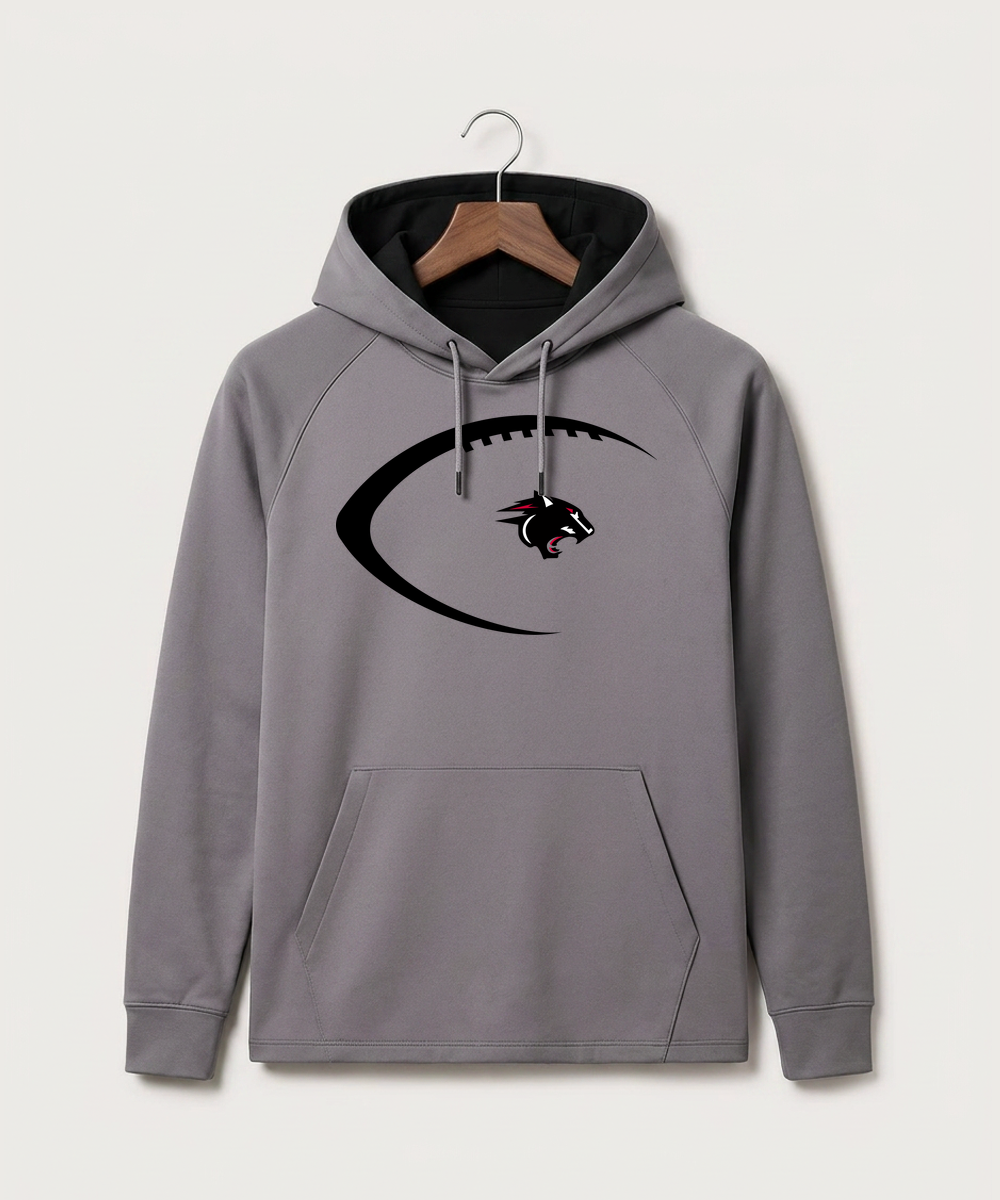 Nrheg Panthers High School Football (Boys) - Gray Hoodie - Full Front