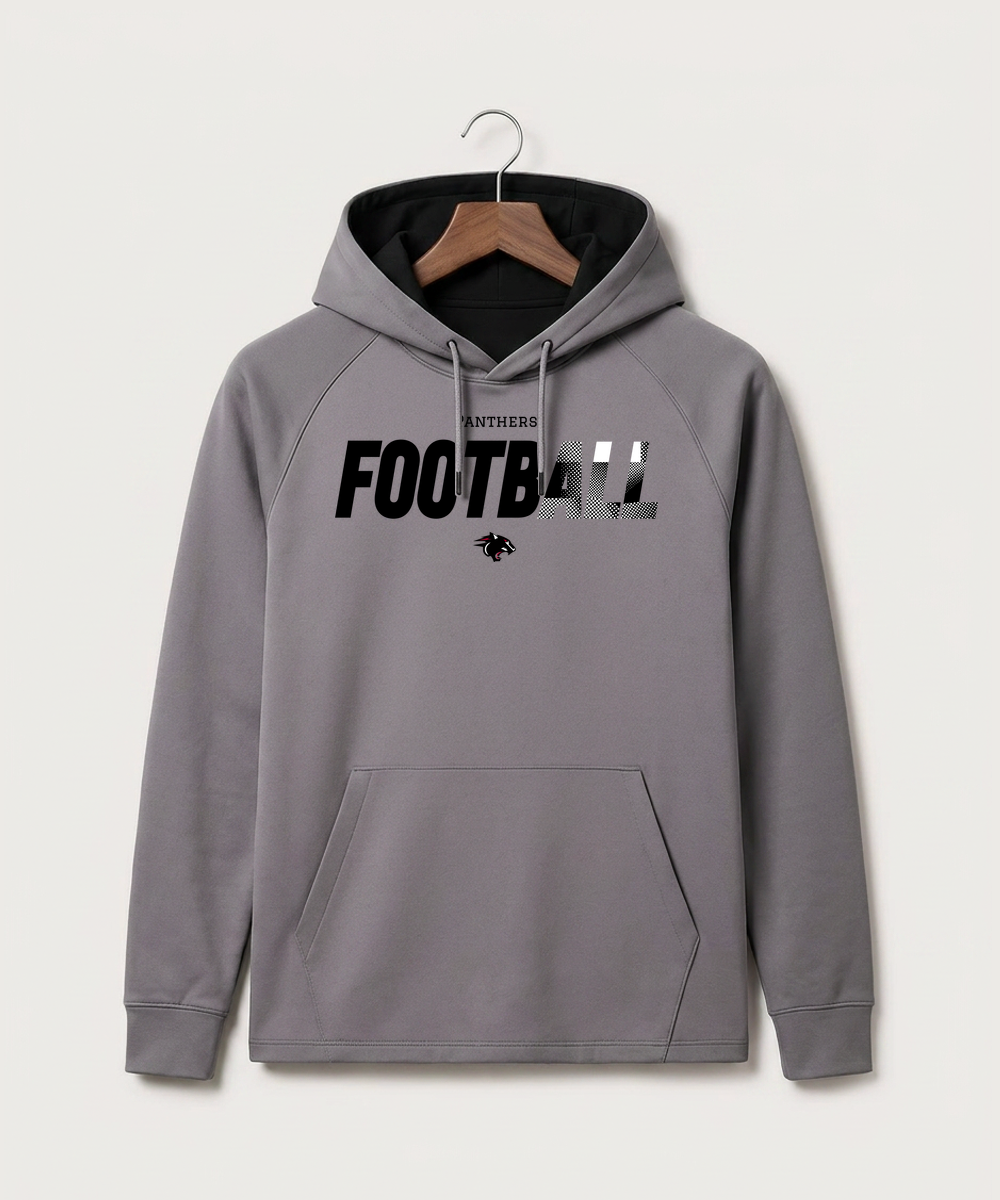Nrheg Panthers High School Football (Boys) - Gray Hoodie - Full Front