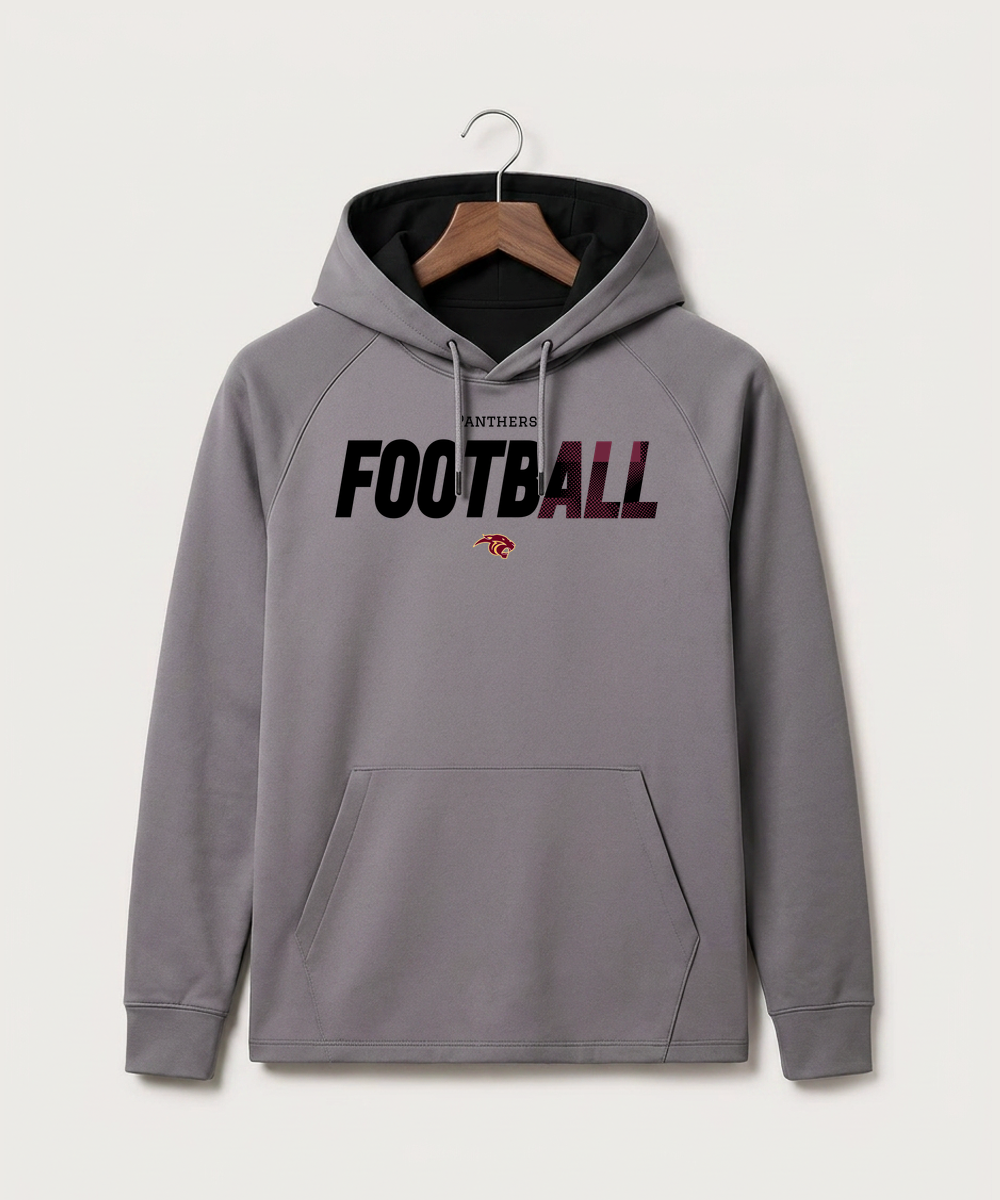 Pine Island High School Football (Boys) - Gray Hoodie - Full Front