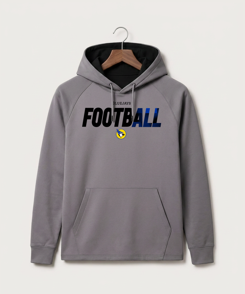 Waseca High School Football (Boys) - Gray Hoodie - Full Front