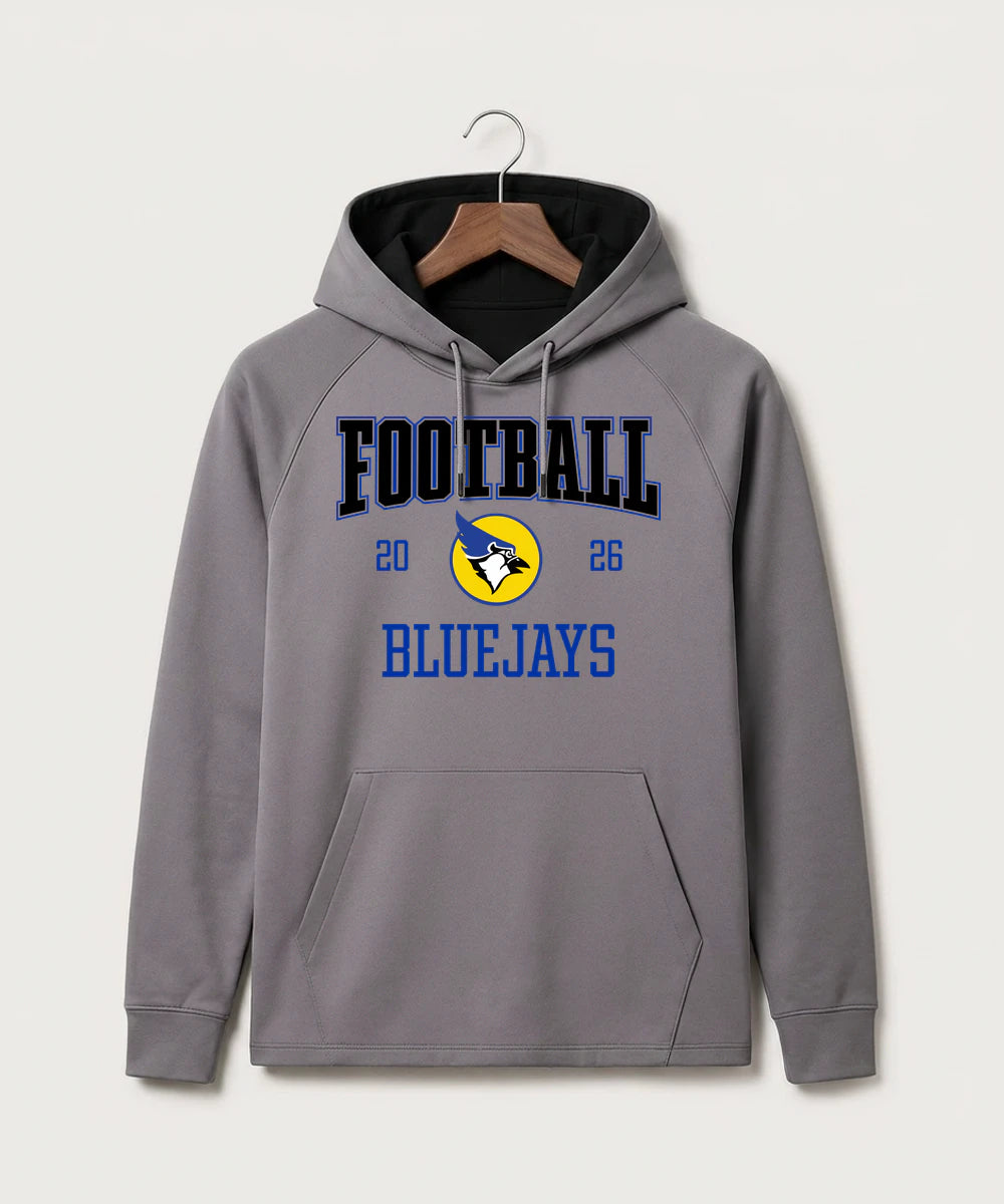Waseca High School Football (Boys) - Gray Hoodie - Full Front