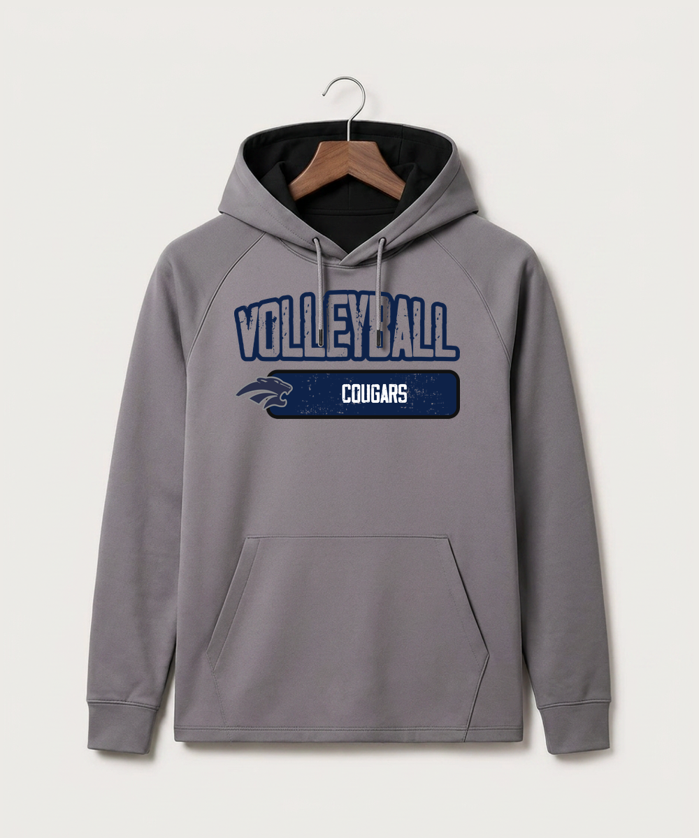 Zumbrota Mazeppa High School Volleyball (Girls) - Gray Hoodie - Full Front