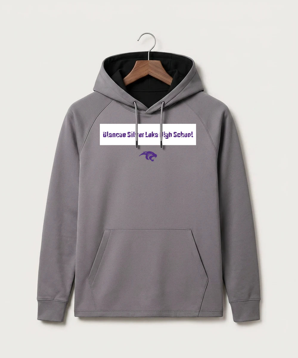 Glencoe Silver Lake High School Athletics - Gray Hoodie - Full Front