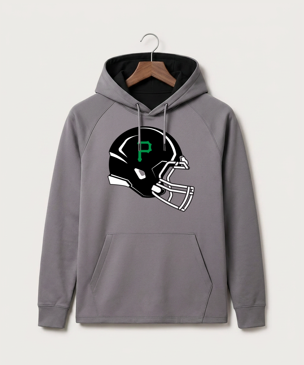 Pipestone Area High School Football (Boys) - Gray Hoodie - Full Front