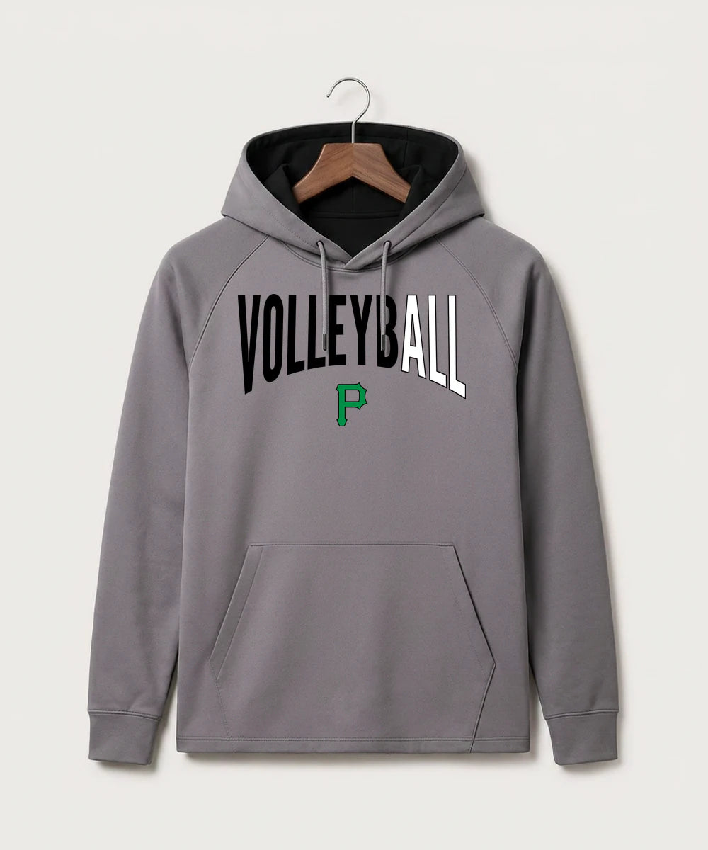 Pipestone Area High School Volleyball (Girls) - Gray Hoodie - Full Front