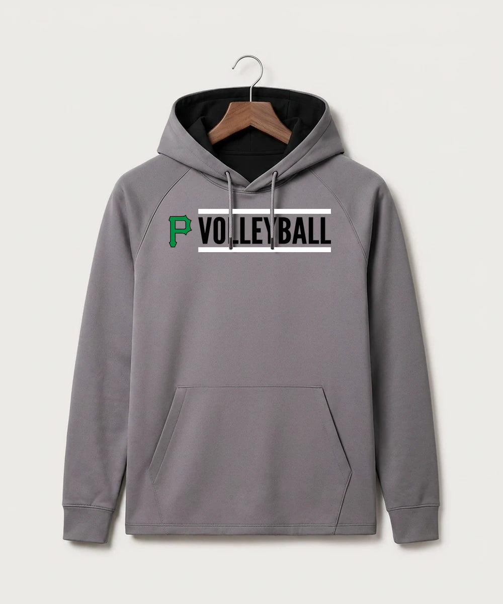 Pipestone Area High School Volleyball (Girls) - Gray Hoodie - Full Front