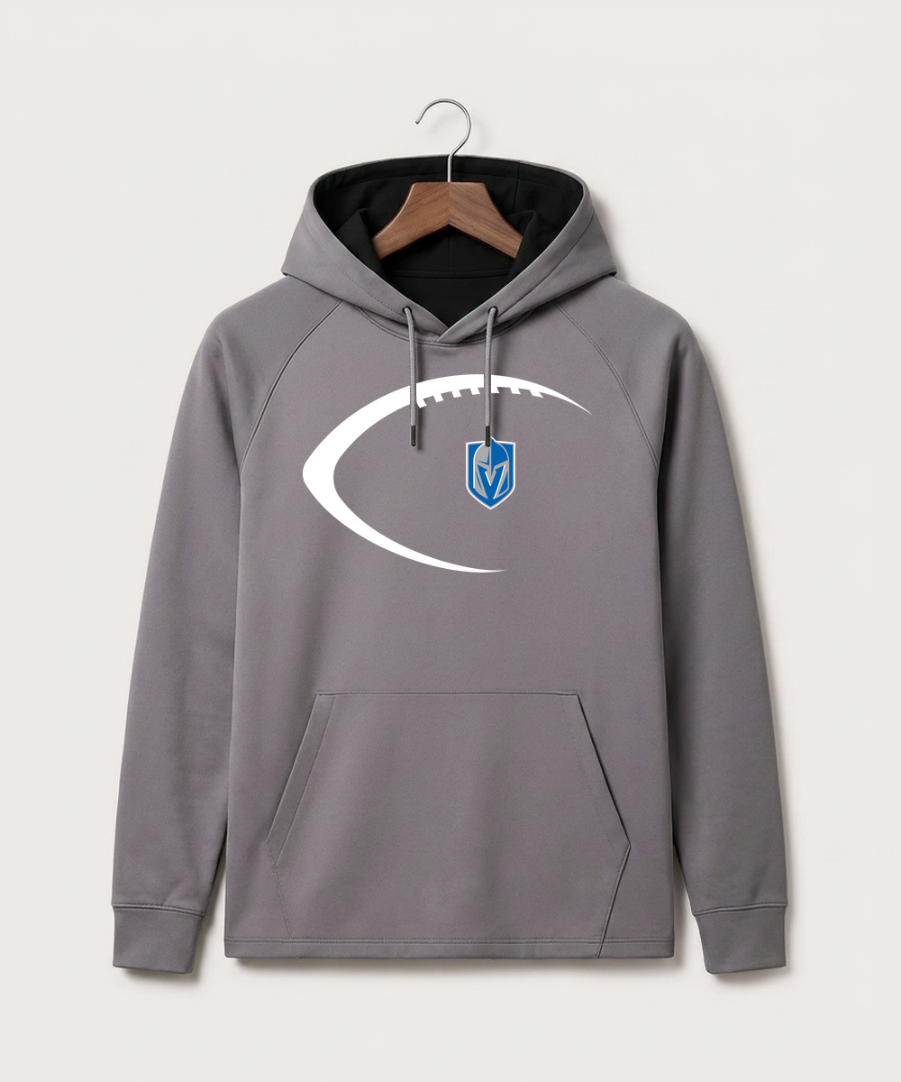 Lake Crystal-Welcome-Memorial High School Football (Boys) - Gray Hoodie - Full Front