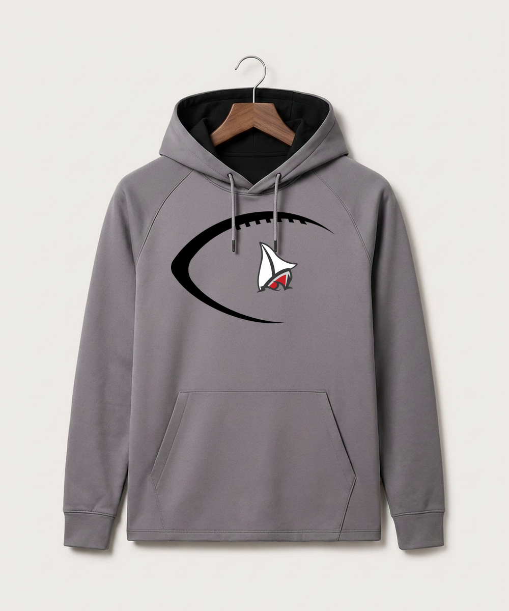 Detroit Lakes Community High School Football (Boys) - Gray Hoodie - Full Front