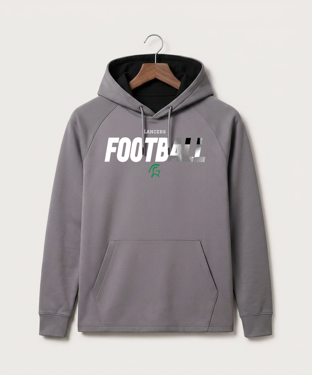 La Crescent High School Football (Boys) - Gray Hoodie - Full Front