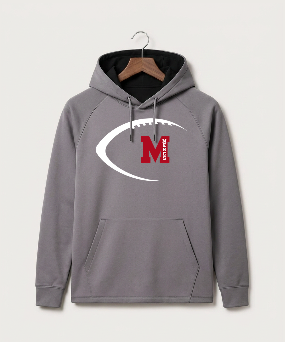 Mcgregor High School Football (Boys) - Gray Hoodie - Full Front