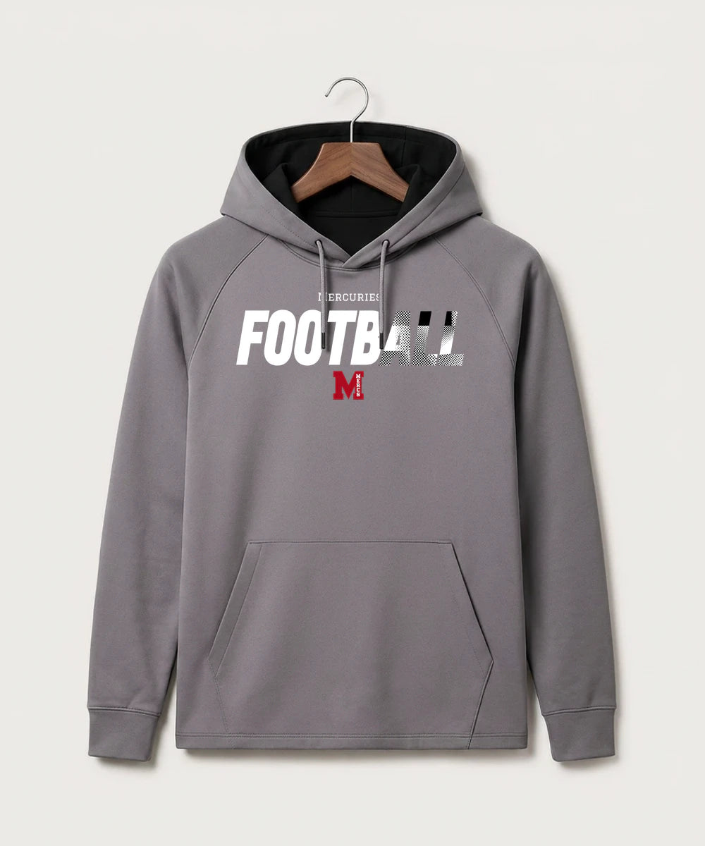 Mcgregor High School Football (Boys) - Gray Hoodie - Full Front