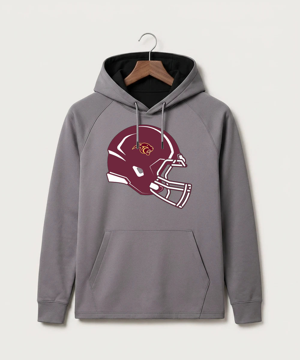 Pine Island High School Football (Boys) - Gray Hoodie - Full Front