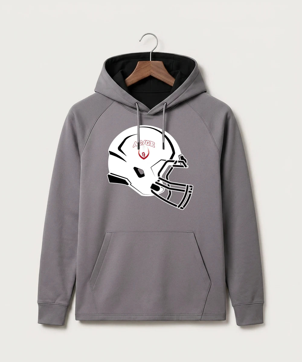 Alden-Conger-Glenville Emmons High School Football (Boys) - Gray Hoodie - Full Front