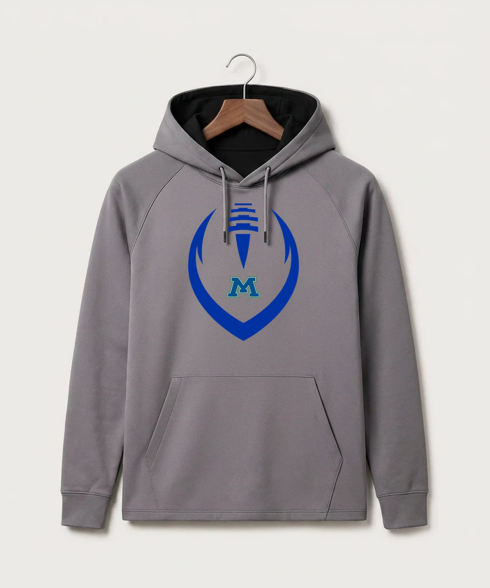 Minnewaska Area High School Football (Boys) - Gray Hoodie - Full Front