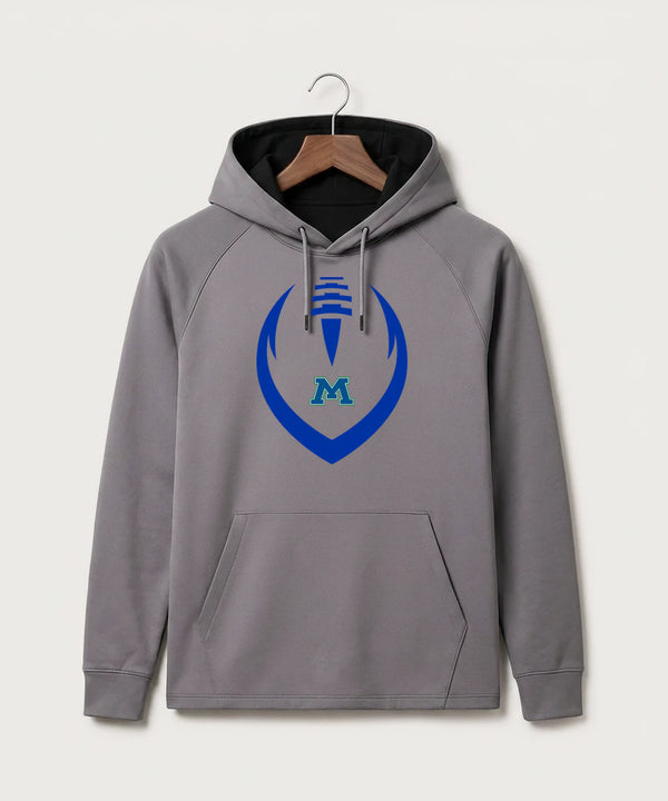 Minnewaska Area High School Football (Boys) - Gray Hoodie - Full Front