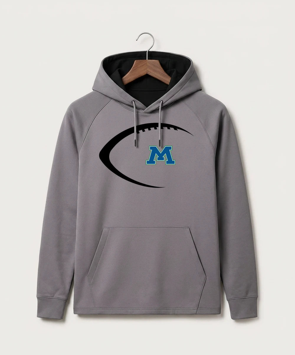 Minnewaska Area High School Football (Boys) - Gray Hoodie - Full Front