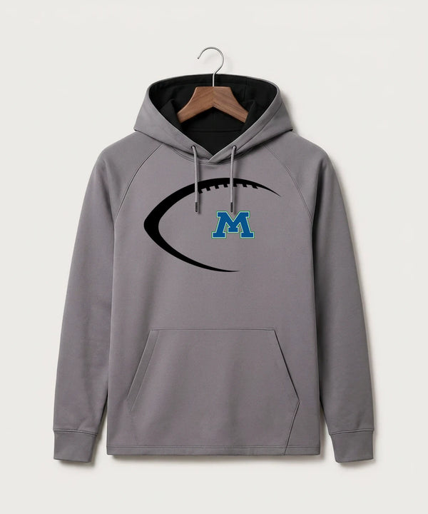 Minnewaska Area High School Football (Boys) - Gray Hoodie - Full Front