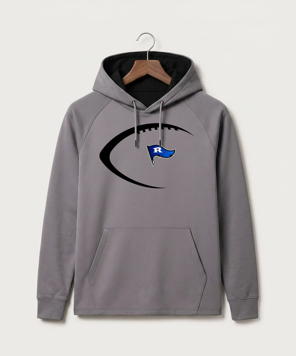 Red Lake County Central Football (Boys) - Gray Hoodie - Full Front