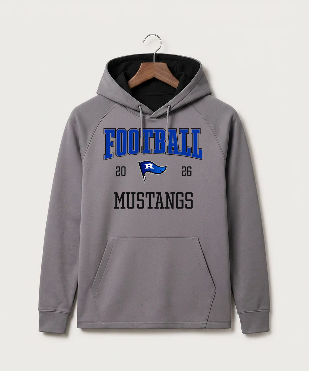 Red Lake County Central Football (Boys) - Gray Hoodie - Full Front