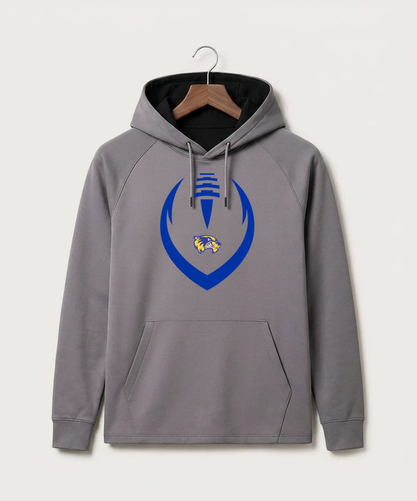 Wadena Deer Creek High School Football (Boys) - Gray Hoodie - Full Front