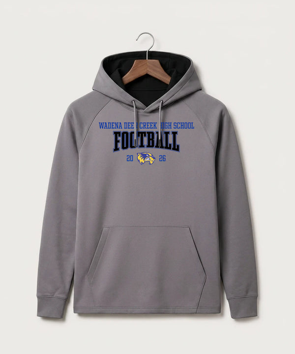 Wadena Deer Creek High School Football (Boys) - Gray Hoodie - Full Front