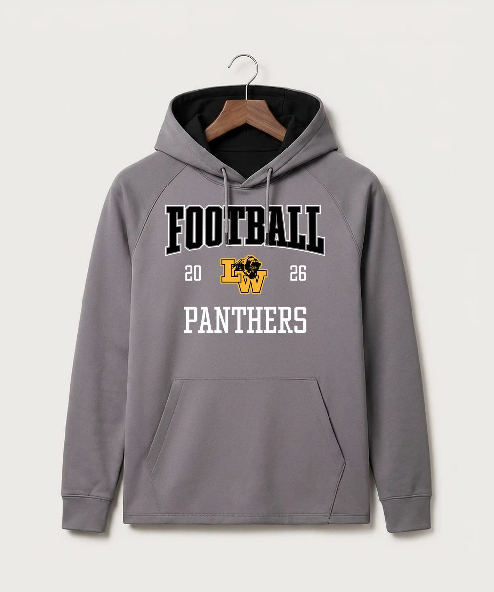 Le-Win Football - Gray Hoodie - Full Front