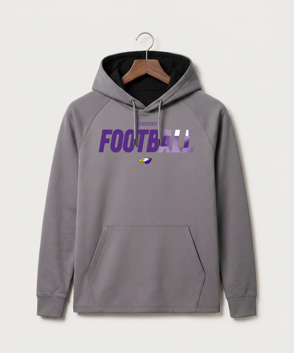 Red Wing High School Football - Gray Hoodie - Full Front