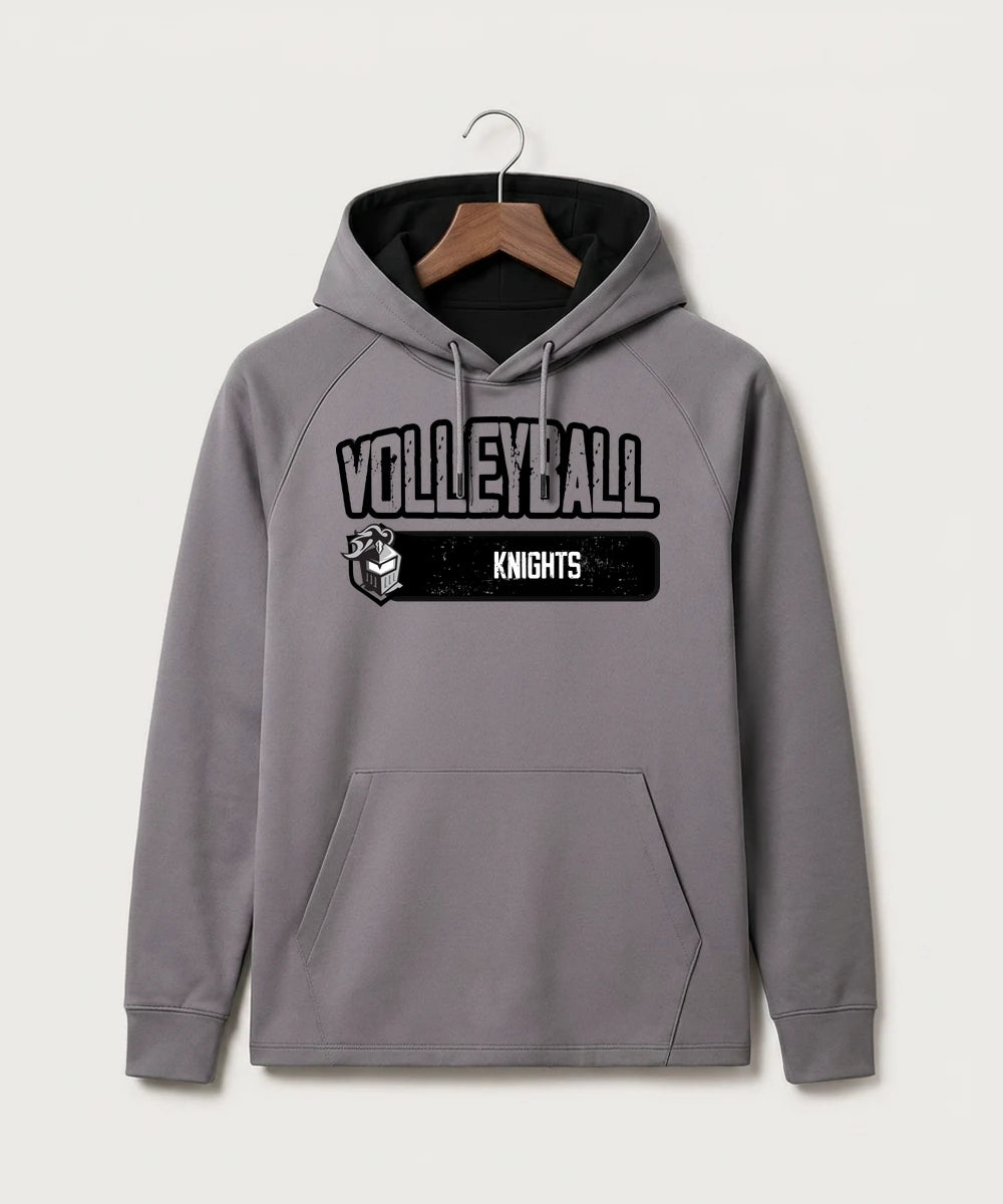 Kingsland High School Volleyball (Girls) - Gray Hoodie - Full Front