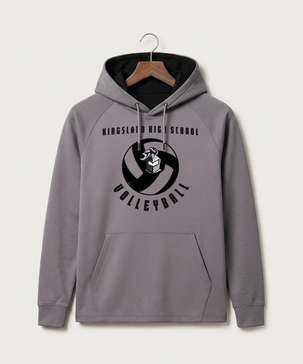 Kingsland High School Volleyball (Girls) - Gray Hoodie - Full Front