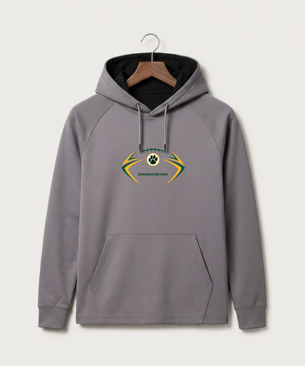 Ashwaubenon High School Football (Boys) - Gray Hoodie - Full Front