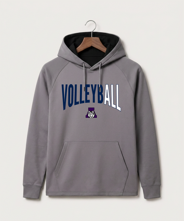 Albany High School Volleyball (Girls) - Gray Hoodie - Full Front