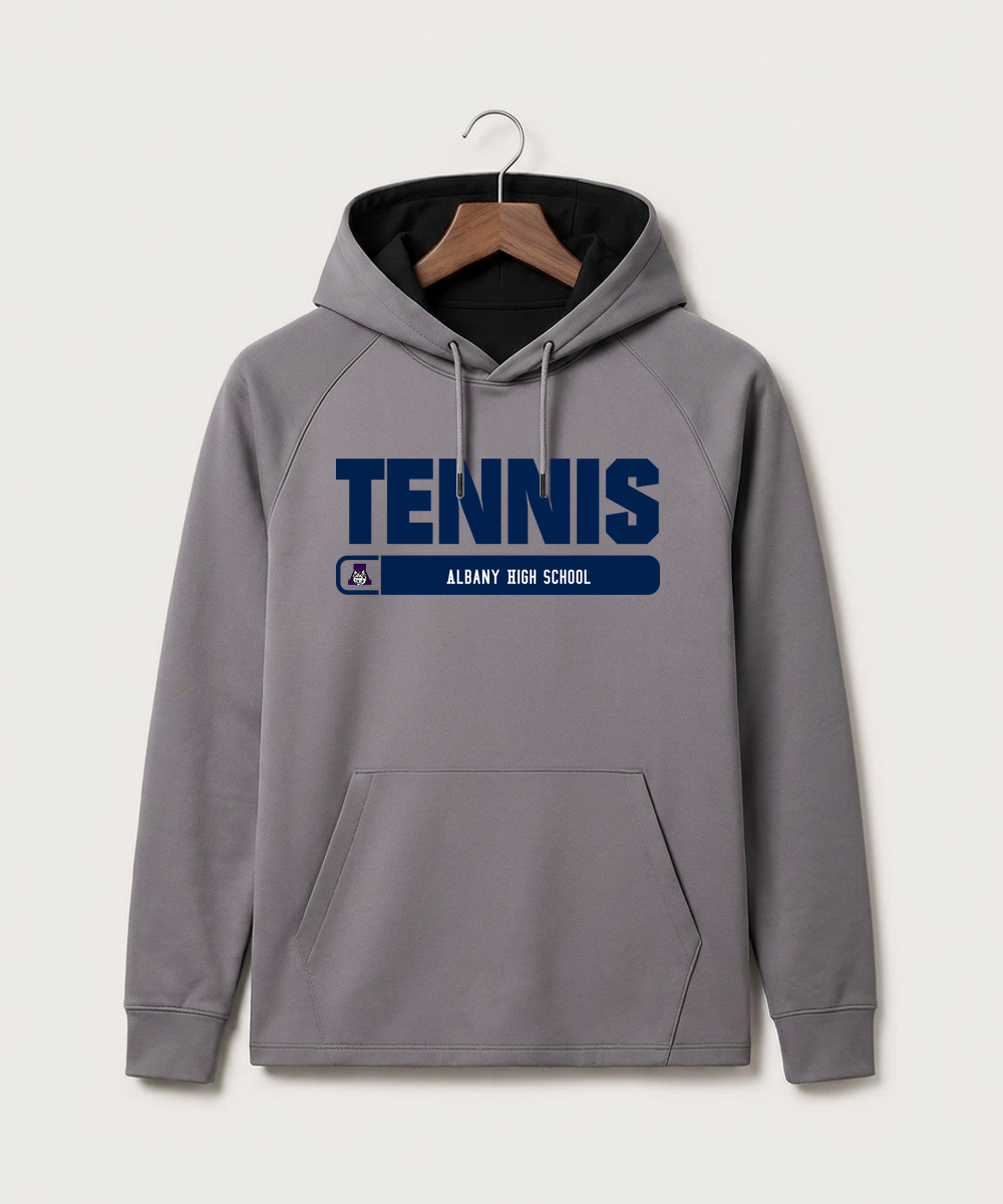 Albany High School Tennis (Boys) - Gray Hoodie - Full Front