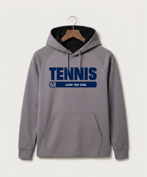 Albany High School Tennis (Boys) - Gray Hoodie - Full Front