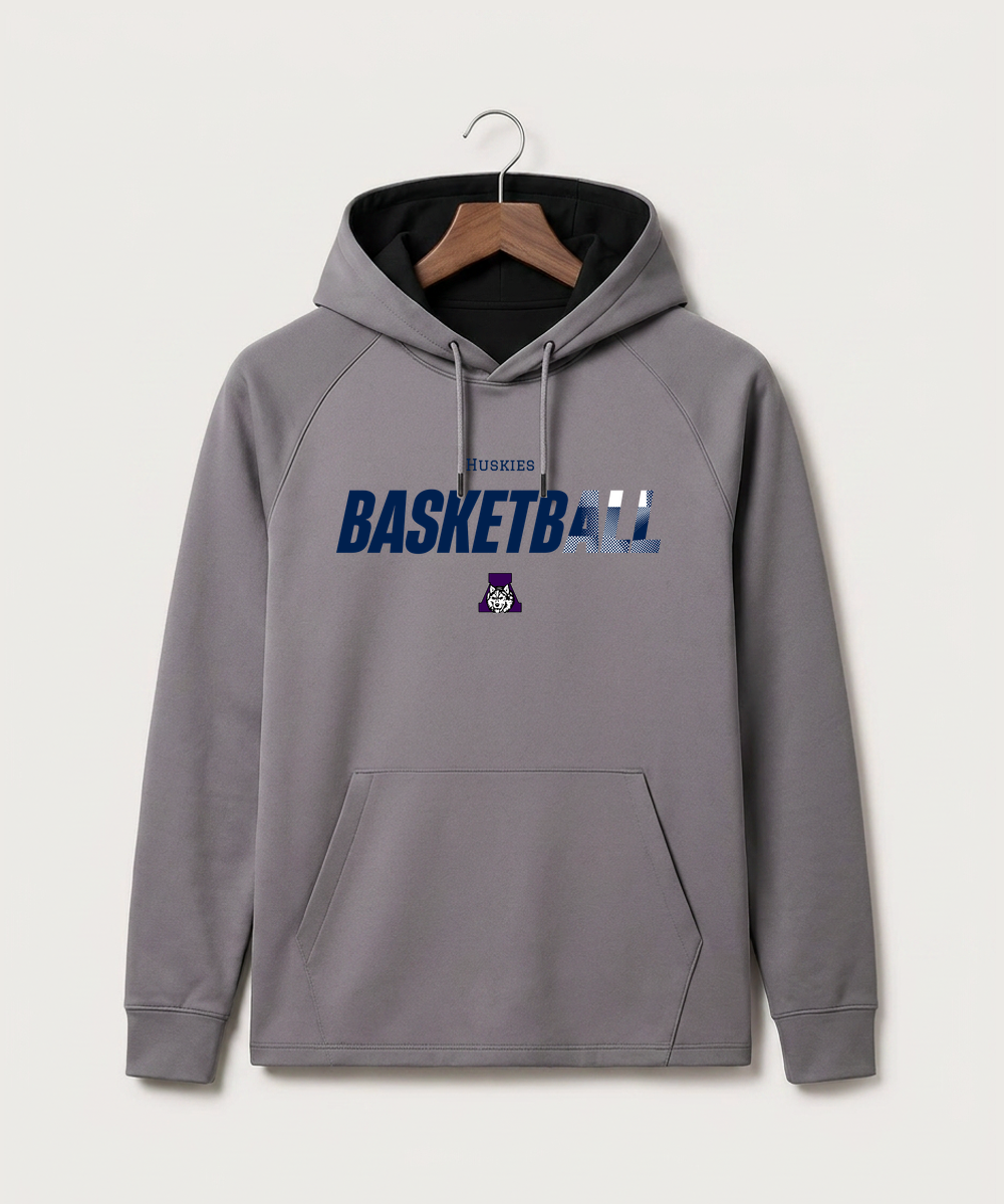 Albany High School Basketball (Boys) - Gray Hoodie - Full Front