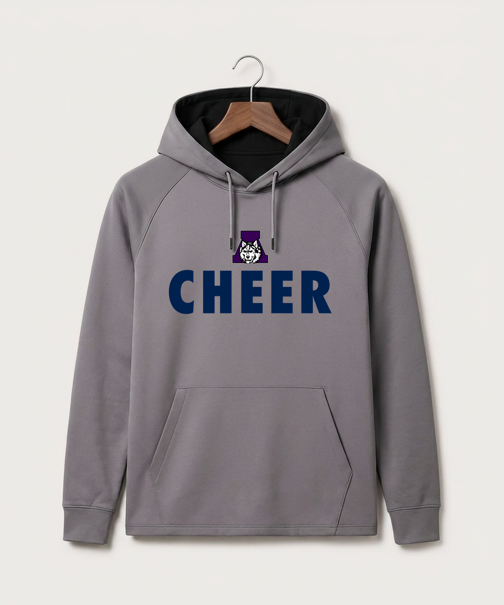 Albany High School Cheerleading - Gray Hoodie - Full Front