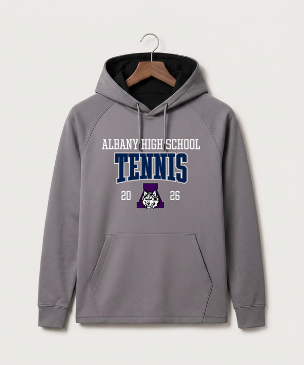 Albany High School Tennis (Boys) - Gray Hoodie - Full Front