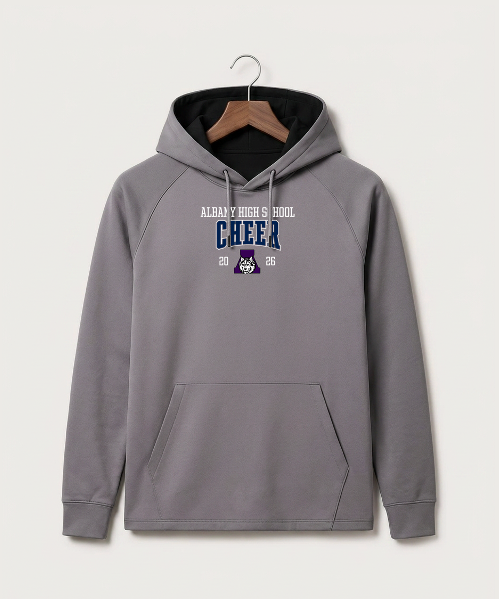 Albany High School Cheerleading - Gray Hoodie - Full Front