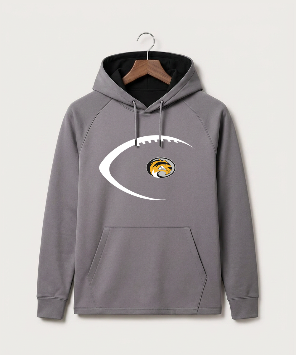 Sibley East High School Football (Boys) - Gray Hoodie - Full Front