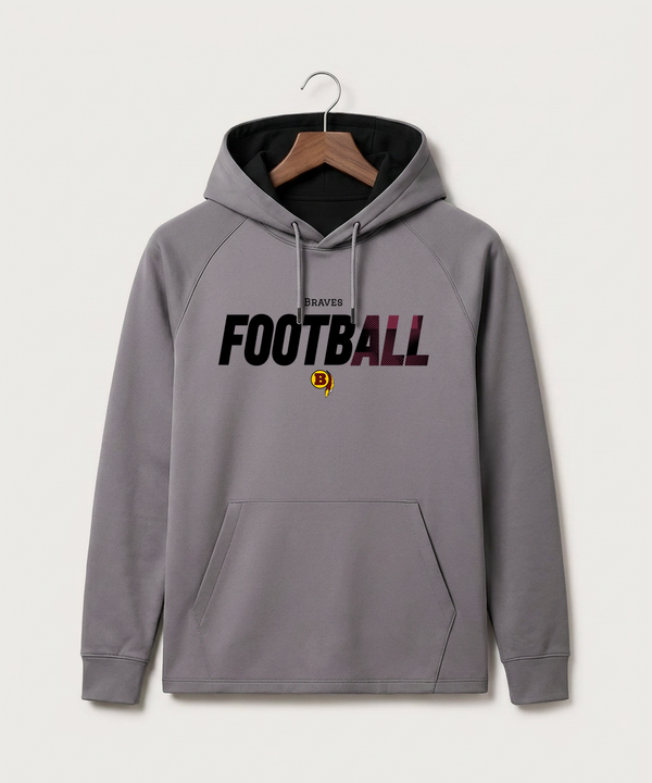 Benson High School Football (Boys) - Gray Hoodie - Full Front