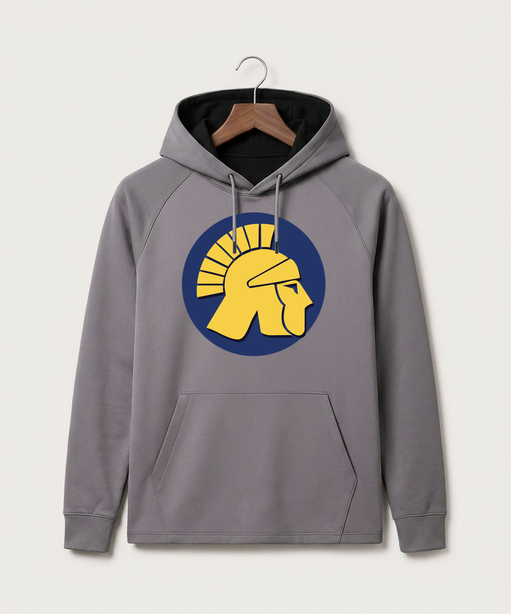 Wausau West High School Cheer - Gray Hoodie - Full Front