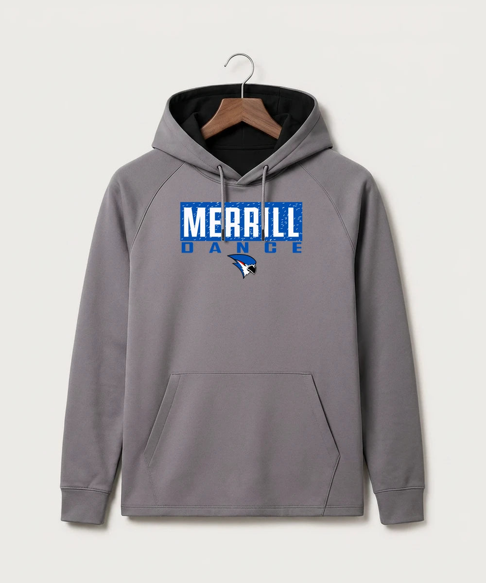 Merrill Dance and Cheer - Gray Hoodie - Full Front