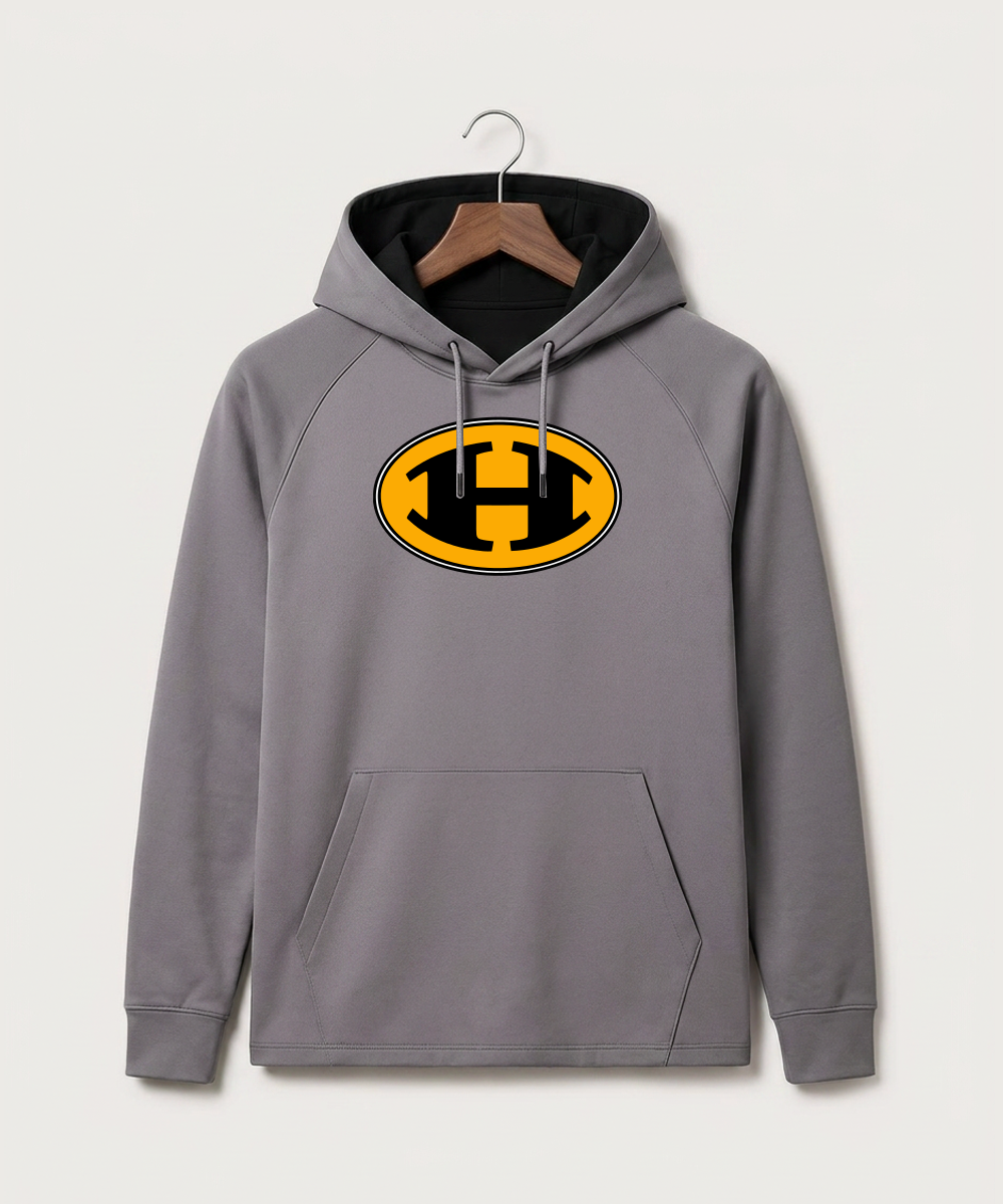 Hutchinson High School Football (Boys) - Gray Hoodie - Full Front