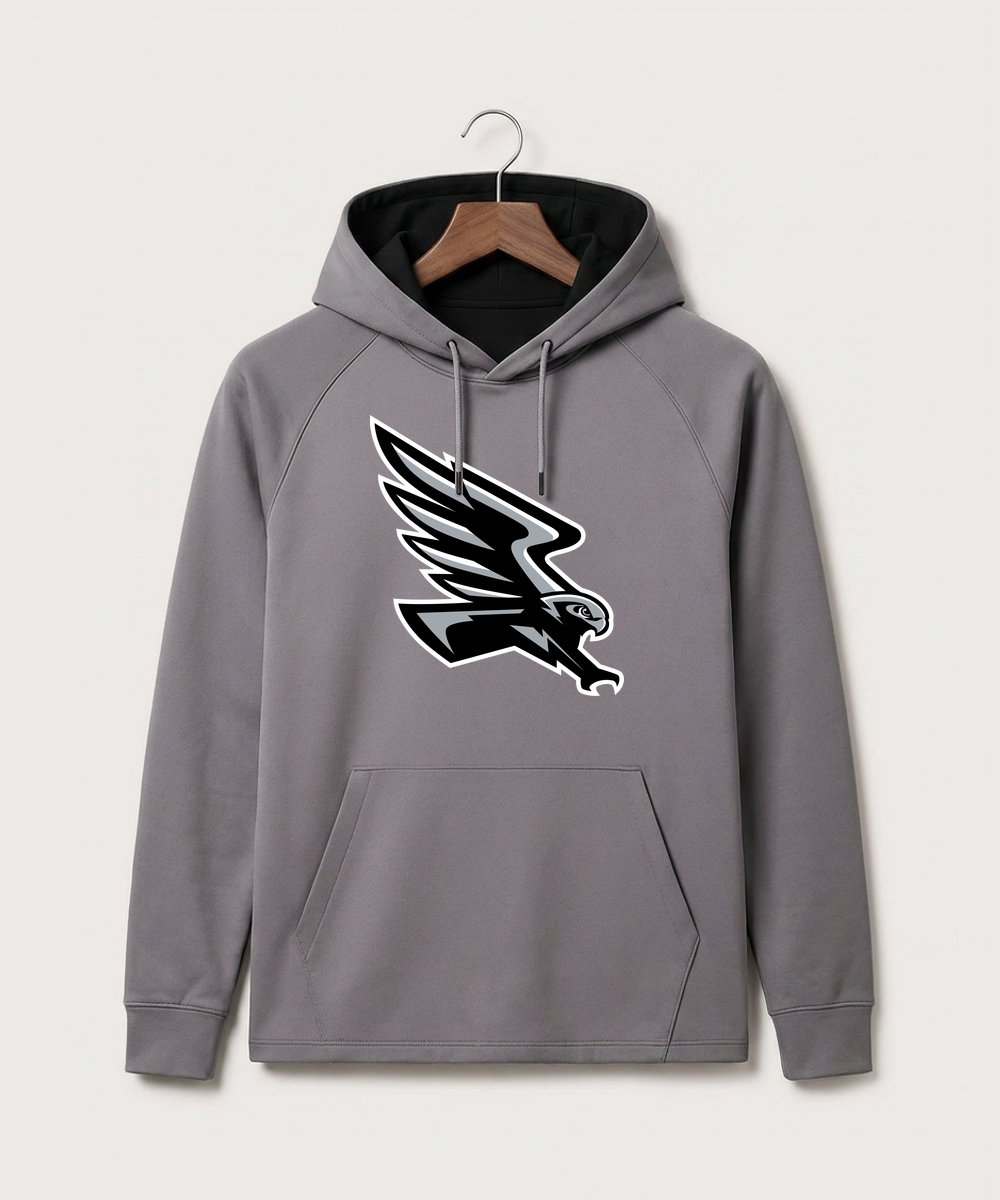 Red Rock Central High School Football (Boys) - Gray Hoodie - Full Front
