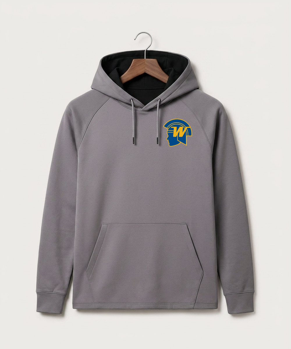 Wayzata High School Football (Boys) - Gray Hoodie - Left Chest