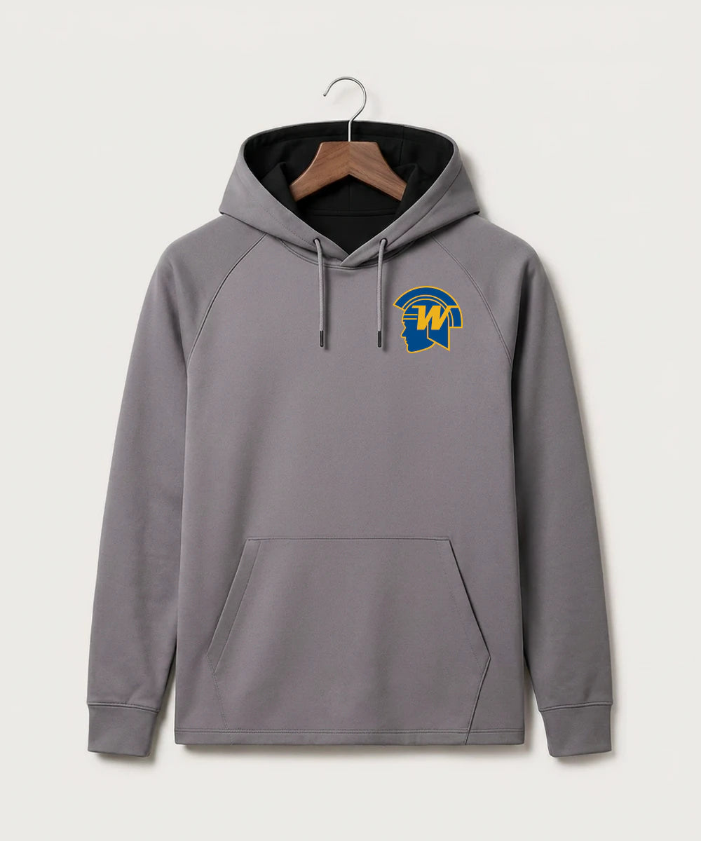 Wayzata High School Football (Boys) - Gray Hoodie - Left Chest