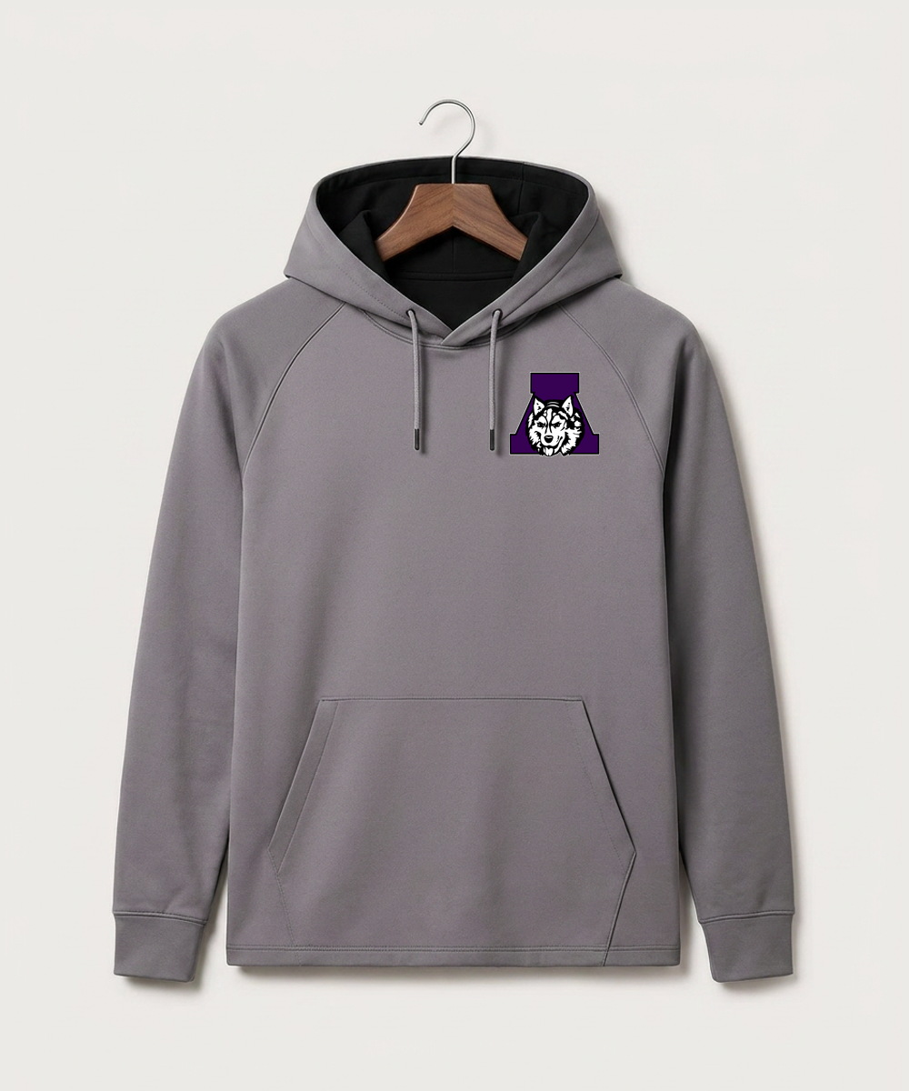 Albany High School Basketball (Boys) - Gray Hoodie - Left Chest