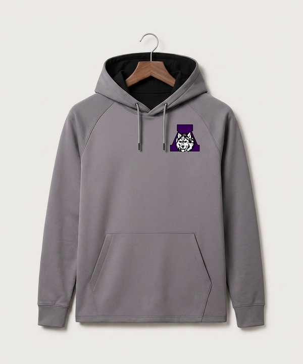 Albany High School Volleyball (Girls) - Gray Hoodie - Left Chest