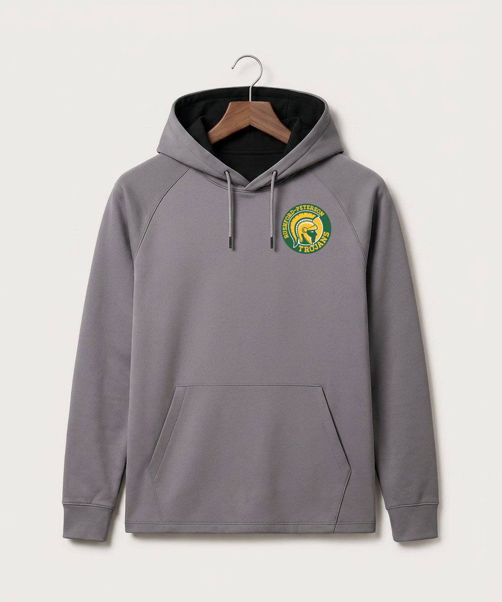 Rushford Peterson High School Football (Boys) - Gray Hoodie - Left Chest
