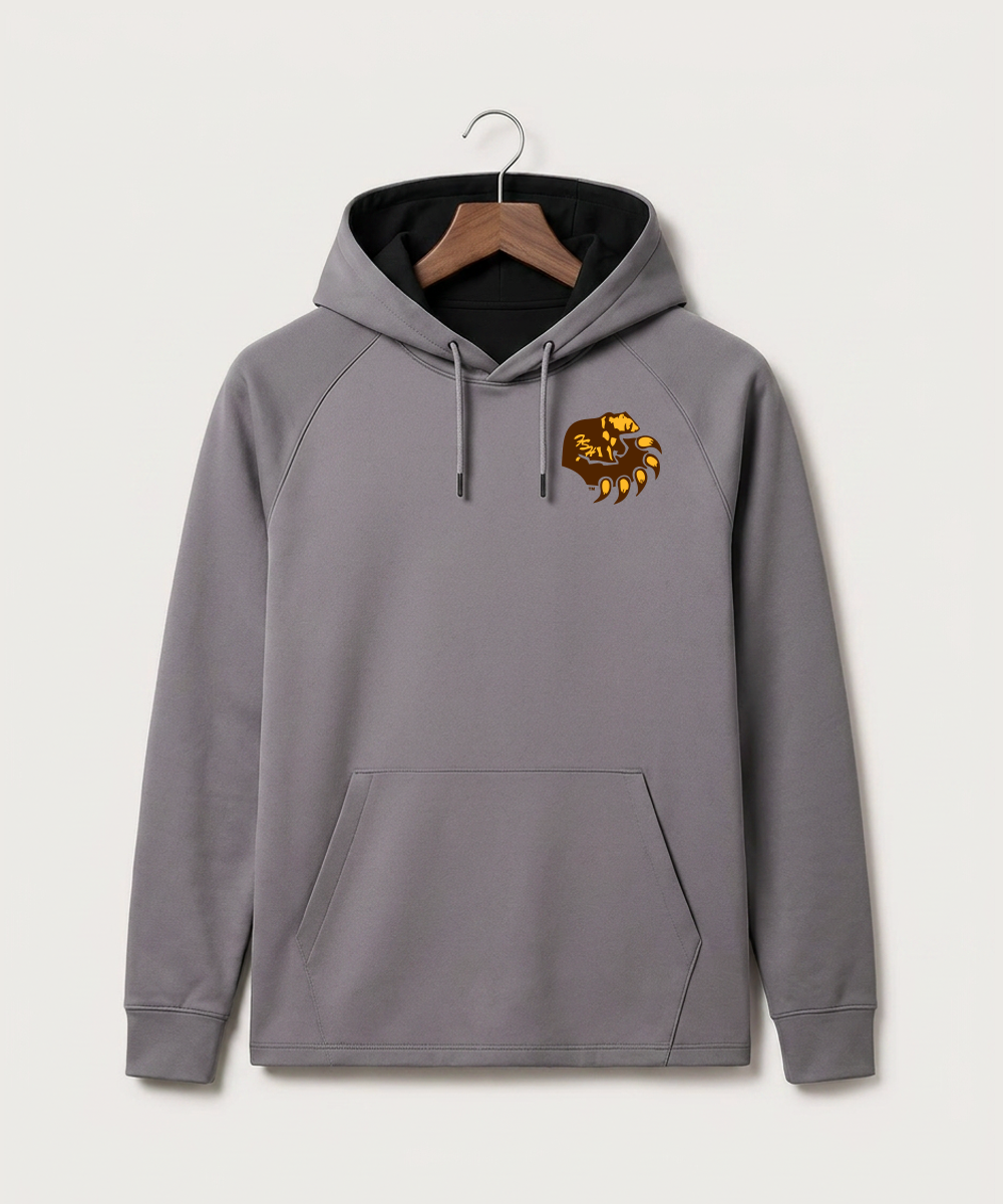 Fargo South High School Volleyball (Girls) - Gray Hoodie - Left Chest